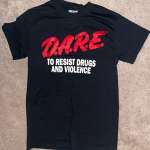 DARE to resist drugs and violence tshirt.